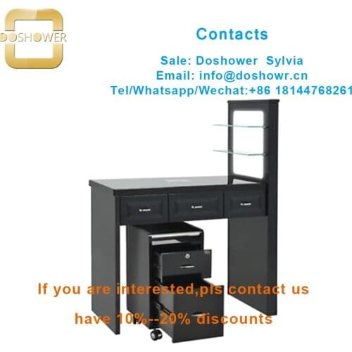 Doshower DS-W2018 nail art table with manicure chaire nail table for nails table salon manicure modern furniture