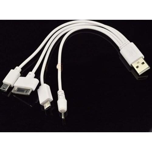 4in1 Universal USB Wall Charger Travel Power Charging cable 4in1-USB+CAR-Charger-Cable-for-iPhone-4-4S-iPod-Nokia-Samsung-HTC