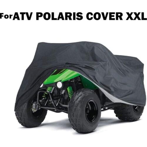 Waterproof ATV Covers Heavy Duty Black Four-Wheeled Vehicle UV Protection Weather-Proof Shield For Suzuki Honda Kawasaki Yamaha
