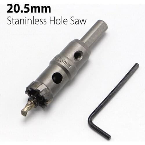 High Quality 20.5mm 0.81" Hard Alloy Metal Hole Saw Core Drill Bit Drill Bit for Metal Working Universal Type