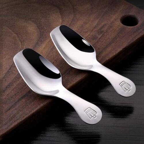 1pc Stainless Steel Coffee Spoon Short Handle Tea Spoons Kitchen Hot Drinking Flatware Kitchen Gadgets Childrens Tableware New
