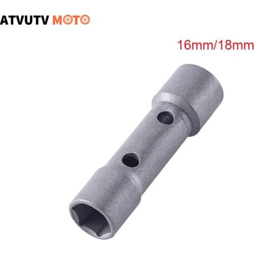 16mm 18mm Motorcycle Scooter A7TC D8TC Spark-plug Socket Wrench For Scooter Dirt Pit Bike ATV JH70 CG125 GY6-125