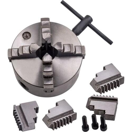 5' K12-125 Lathe Chuck 4 Jaw Chuck Self-Centering for Drilling Milling Machine