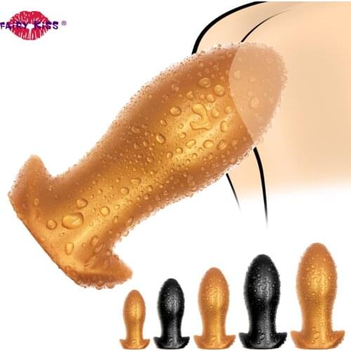 Anal Sex Toy Big Dildo Huge Buttplug Silicone Anal Plug For Men Prostate Massager Anal Dilator Women Vaginal Masturbator Sexshop