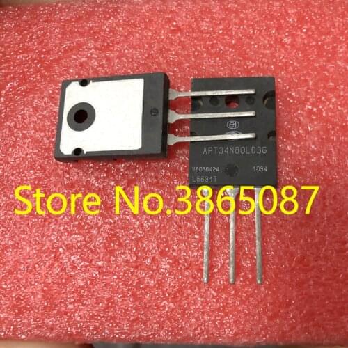 APT34N80LC3G APT34N80LC3 TO-264AA TO-264 34A 800V N-CHANNEL SI POWER MOSFET TRANSISTOR MOS FET TUBE ORIGINAL NEW 5PCS/LOT