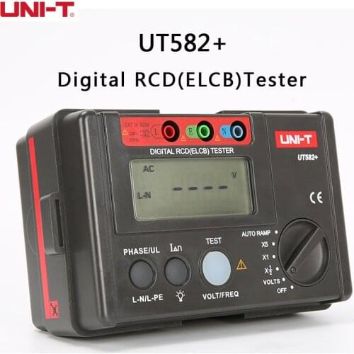 UNI-T UT582 + Digital RCD (ELCB) Tester; Leakage Switch Tester / AUTO Voltage, Current and Frequency Test