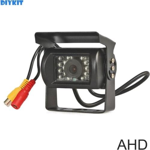 DIYKIT AHD DC12V 120 Degree LED Camera Waterproof Color Reverse Backup Car Truck Bus Camera With IR Night Vision