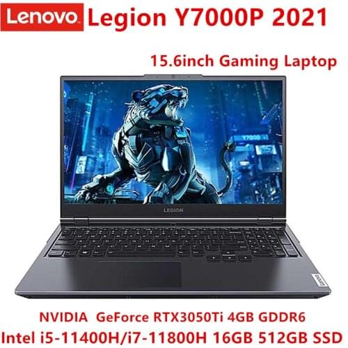 Lenovo Legion Y7000P 2021 15.6inch Gaming Laptop Intel Core i5-11400H/i7-11800H GeForce RTX 3050Ti 4G raphics card 16G 512G SSD