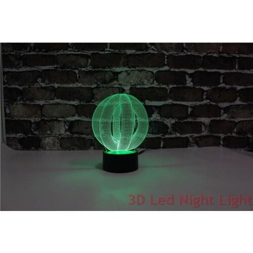 Top Sale Birthday Gift 3D Led Illusion Fashionable Wholesale Desk Lamps with UL Certificate YJM-2899