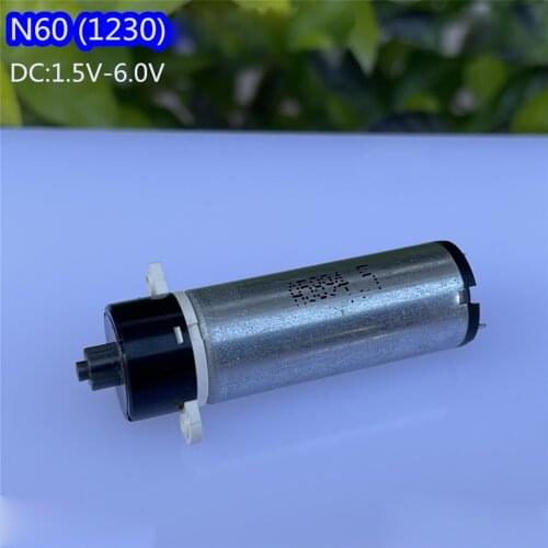 Mini N60 Planetary Gear Motor DC 1.5V-6V 150RPM Slow Speed Mini 12mm Plastic Gearbox Gear Motor for Beauty Instrument Smart Lock