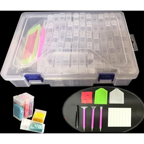 Huacan 5d Diamond Painting Tool Diamond Embroidery 64pcs Box Accessories Mosaic Plastic Pen