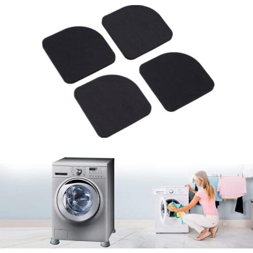 8 Pack Anti-Vibration Washing Machine Mats Shock Absorbing Washer Pads Non-Skid Protector Mat Refrigerator Chair Desk Supplies