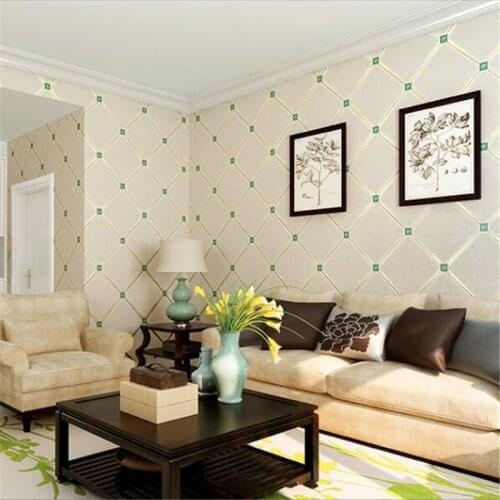 Beibehang papel de parede New simple European-style living room TV backdrop wallpaper marble bag bedroom non-woven wall paper