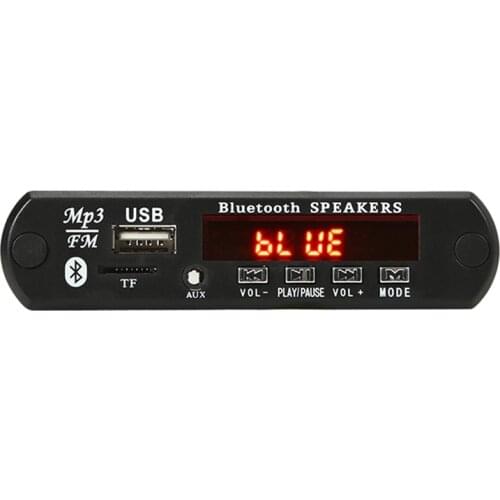 New 2X15W Amplifier MP3 Decoder Board 12V Bluetooth 5.0 30W Car FM Radio Module Support TF USB AUX