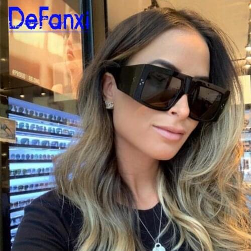 New Vintage Trend Oversize Square Sunglasses Luxury Brand Black Leopard Big Frame Sun Glasses Female Shades UV400