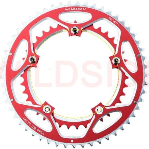Litepro 130BCD Chainring 53T 39T Ultralight alloy Double ChainWheel for road folding bike crankset Parts