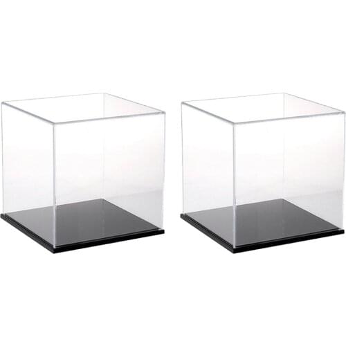 MagiDeal Clear Acrylic Display Box Case Protector Perspex 8x8x8cm for Amiibo Funko POP Model Dolls Showbox
