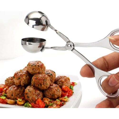 Convenient Meatball Maker Stainless Steel Stuffed Meatball Clip DIY Fish Meat Rice Ball Shrimp Balls Maker Kitchen Gadgets Tools