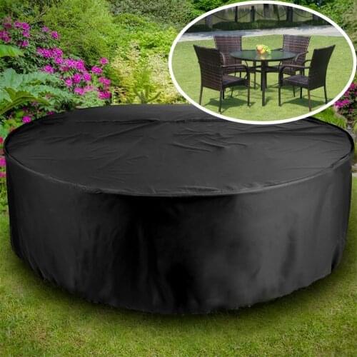Waterproof Outdoor Garden Furniture Cover Round Table Chair Oxford Wicker Sofa Protection Patio Rain Snow Dustproof Covers