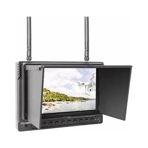 FEELWORLD Built-in Battery FPV720 7" IPS Screen 32 Channels Dual Diversity Receiver Full HD Wireless FPV Monitor