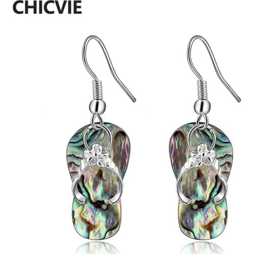 CHICVIE Ethnic Slippers Style Charm Earrings For Womens Luxury Temperament Simple Fashion Personality Jewelry Earring SER170054