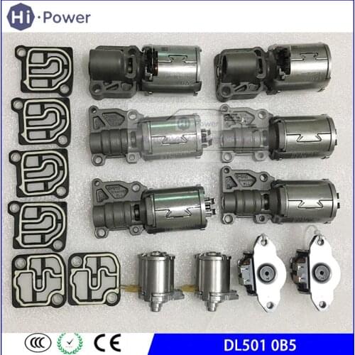 Original 0B5 DL501 7-SPEED (10PCS) Transmission Solenoid Valve for AUDI A4 A5 A6 A7 Q5 Transmission Shift Solenoid DL501