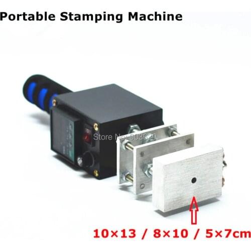 10X13CM Manual Handheld Hot Foil Stamping machine For Leather Wood, Mark printer Leather embossing LOGO Brand Press