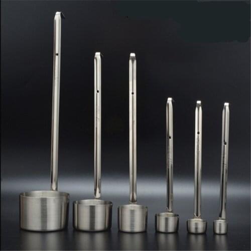 304 Stainless Steel Wine Measuring Cup Kitchen Bar Measuring Tools Sets For Sauce Oil Coffee Beer Scoop Ladle Spoon with Hook