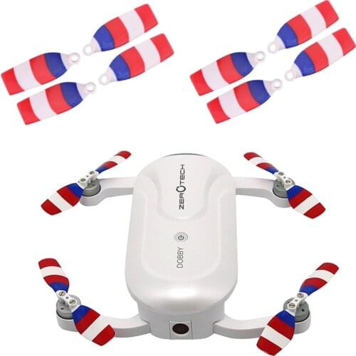 4Pcs Quick Release Low Noise Mute Propeller Props Blade A B Propellers with Removal Tools for ZEROTECH Dobby Pocket Drone