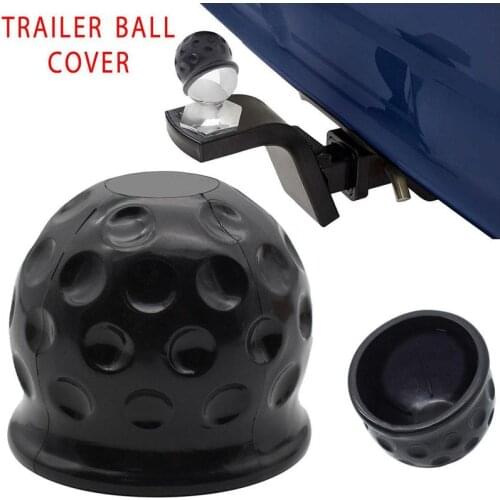 50mm Tow Bar Ball Cover Cap Ball Hood For Trailer Repair Rubber Protect Tool Resistance Car Accessories Alkali Universal Ac F0s3