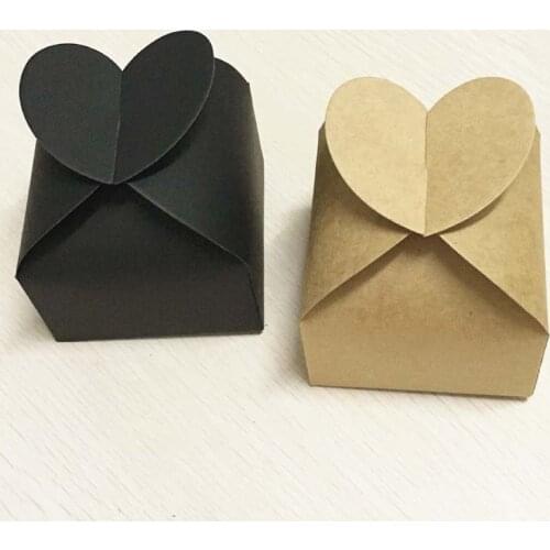 50PCS/Lot Brown Kraft Craft Paper Jewelry Pack Boxes Small Gift Box For Biscuits Handmade Soap Wedding Party Candy Packaging Box