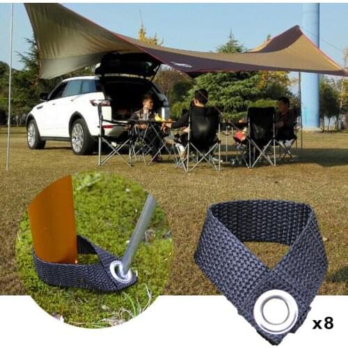 8PCS Outdoor Camping Tent Nail Fixing Buckle Camping Tent Pegs Awning Pole Fixed Buckles, Fix Tent Poles And Ground Nails