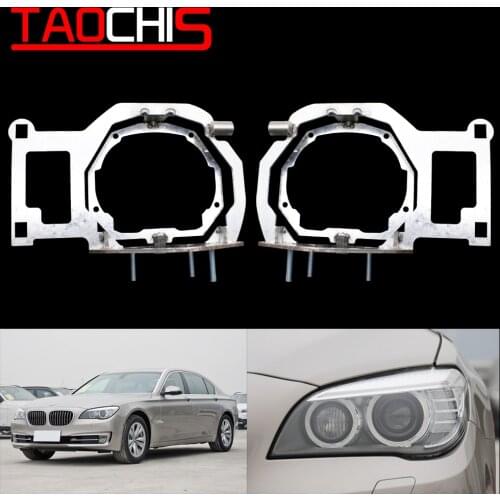 Taochis Car-Styling frame adapter module DIY Bracket Holder for BMW 7 series 2013-2015 Hella 3 5 Projector lens Retrofit frame