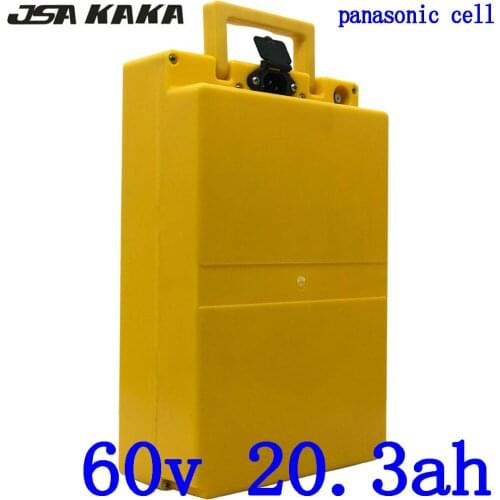 60V 1500W 2000W battery pack 60V ebike battery 60v 20ah lithium electric scooter battery use panasonic cell with 67.2V charger