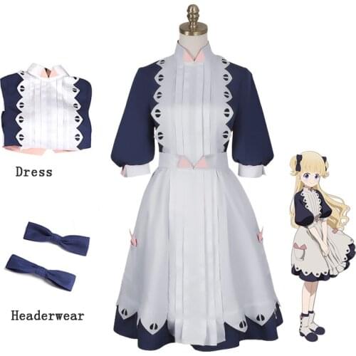 Anime Shadows House Cosplay Costume Emilyko Lolita Dresses Woman Maid Uniform Skirts Emilico Wigs Halloween Carnival Party