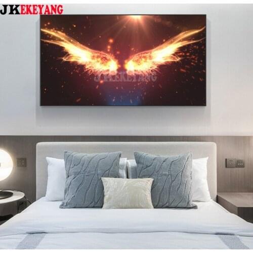 Large 5D Diy diamond painting Fire wings Diamond Mosaic Rhinestone Embroidery cross stitch Y4123