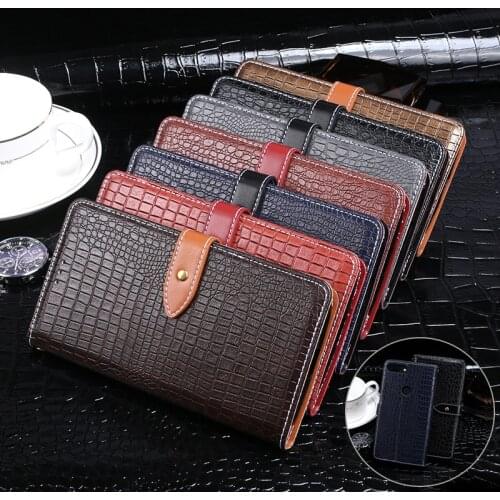 Case For Philips S561 Case Cover Crocodile skin Flip Leather Case For Philips S561 Cover Capa Phone Bag