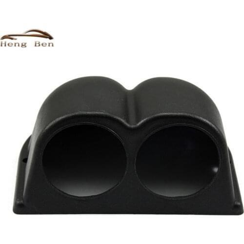 HB Black 2" 52mm Universal 2 Dual Hole Dash Gauge Meter Pod Mount Holder