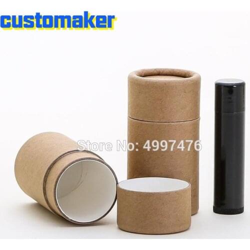 Eco Friendly 40 ML - 50 PCS/LOT Cardboard Deodorant Tube -Kraft - 100% Biodegradable Paper Cardboard Cosmetic Push Up Tube