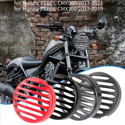 CMX500 2017-2021 Motorcycle Headlight Cover Mesh Grille Headlight Protection ABS Plastic for Honda REBEL CMX300 500 2018 2019