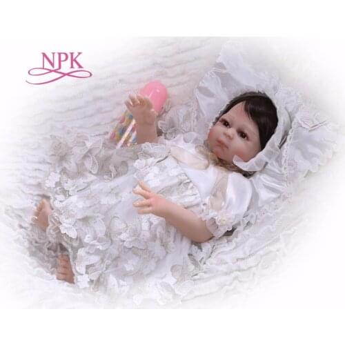 NPK Boneca Reborn little prices Silicone Vinyl Reborn Baby Doll Toys Lifelike Child Birthday Xmas Gift HOT TOY for girl