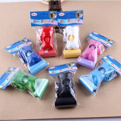 Elevator Bones Pet Garbage Bag Color Litter Box Biodegradable Poop Bag Dispenser Outdoor Clean Hygiene Products For Cats Dogs