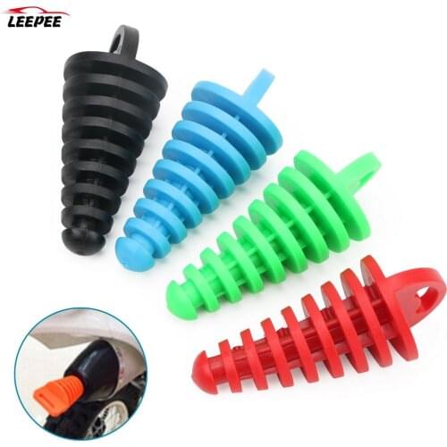 Motocycle Air-bleeder Waterproof Plug Silencer Rubber Motocross Tailpipe Wash Stopper Protector for Moto Exhaust Pipe