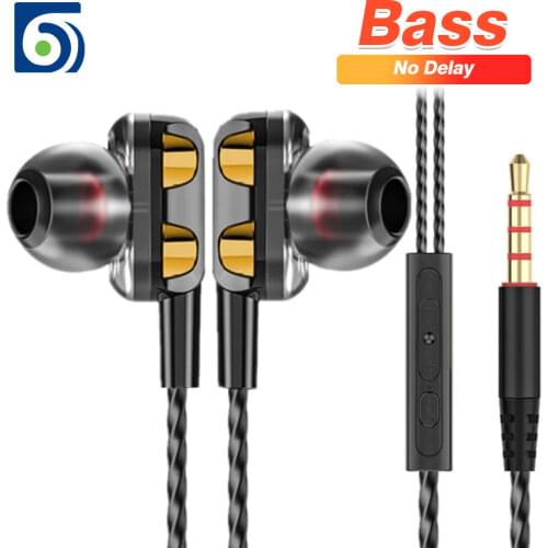 Byscoon 3.5mm Wired Earphones In-Ear Earbuds Bass Dynamic Gaming Headsets For Xiaomi Huawei OPPO Samsung Buds Fone De Ouvido