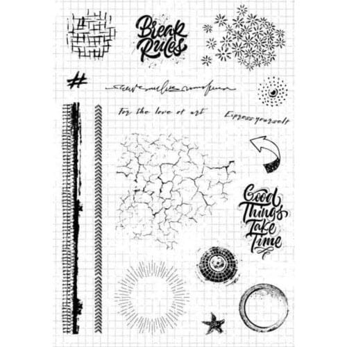 Background Transparent Clear Silicone Stamp Seal DIY Scrapbooking photo Album Decorative Clear Stamp X0328