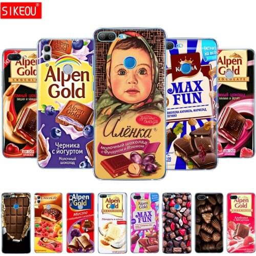 Silicone Cover phone Case for Huawei Honor 10 20 V20 V10 view for honor 9 8 10i 10 i 20 lite 7X 6c pro alenka bar chocolate