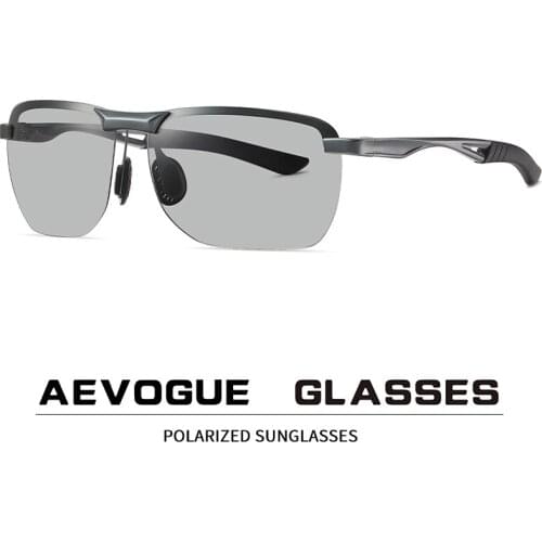 AEVOGUE Sunglasses For Men Half Frame Polarized Eyewear Sport Sunglasses UV400 AE1060