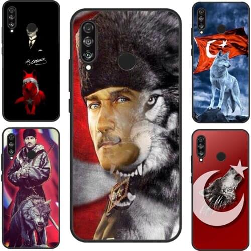 Turkey Wolf Mustafa Kemal Atatürk For Huawei P40 Lite P20 P30 Pro Mate 20 Lite Nova 5T P Smart 2019 Case For Honor 8X 9X 10i