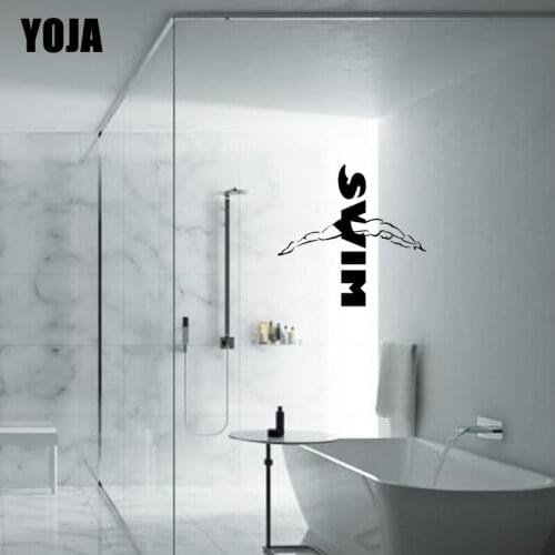 YOJA 24x24.8CM Home Room Kitchen Decoration Fashion Wall Sticker Bathroom Glass Decal G2-0391