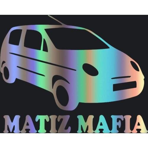 Funny Car Stickers Decals MATIZ MAFIA Car Window Car Decorative for Rear Window Trunk KK18*14cm